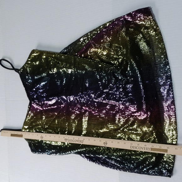 Wild Fable, multicolor sequin mini dress. Size Large - Picture 3 of 7
